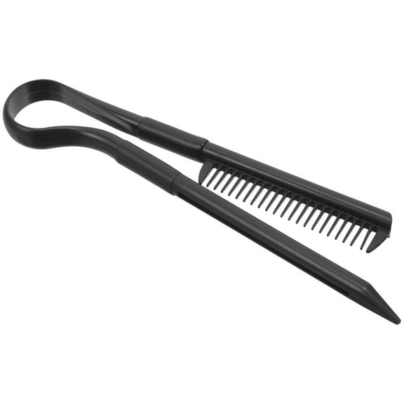 Raindrops Hair Straightening Comb V Shaped Foldable Plastic Comb for Salon and Daily Use