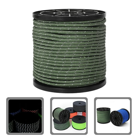 Raindrops Windproof Clothesline Hanging Ropes Camping Tent Army Green