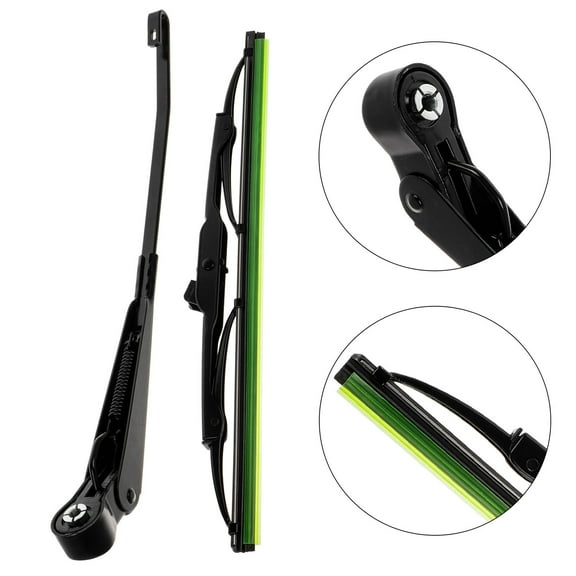 Raindrops Black Metal and Plastic Windshield Wipers for Cars, All-Weather Performance, Easy to Install,