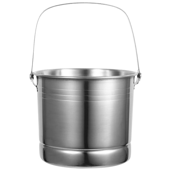 Raindrops Wine Bottle Cooling Bucket Stainless Steel Ice Cubes Bucket Container Handheld Metal Small Bucket