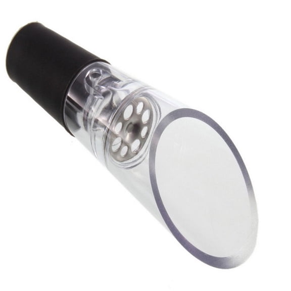 Raindrops Wine Pourer for Bottle Use Made of Plastic Black Color for Restaurant and Party 6 Pieces