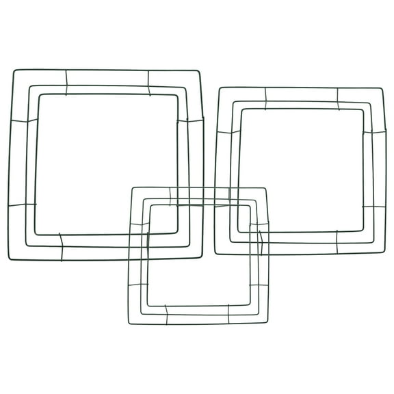 Raindrops Wire Wreath Frame 3Pcs for Diy Projects Easy Installation Multi Purpose