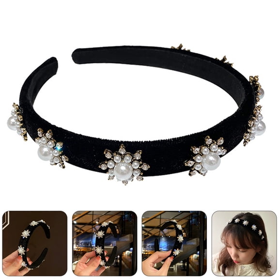 Raindrops Women Snowflake Headbands for Parties Fashion Headdress 1Pack