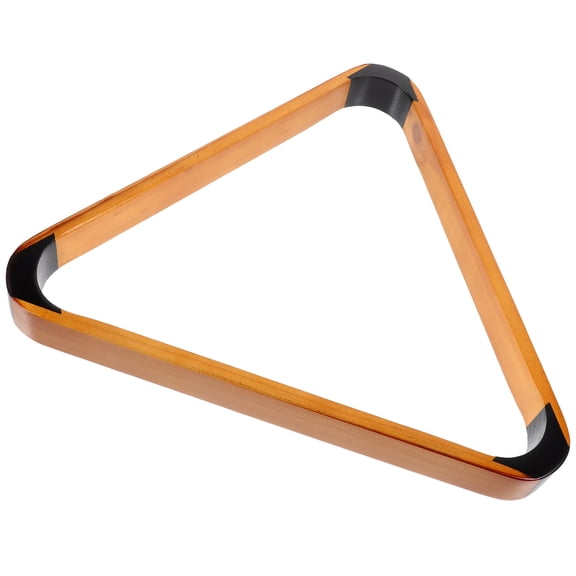 Raindrops Wood Billiard Triangle Rack for Home Use Khaki Color Fits Standard Size Balls 5.75 Inches