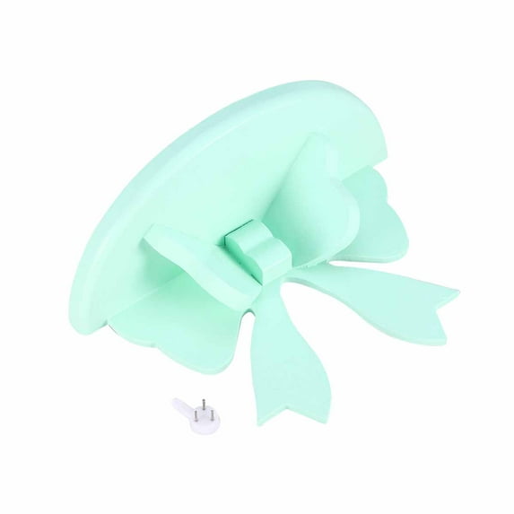 Raindrops Wood Bowknot Floating Shelves for Wall Decor