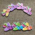 thumbnail image 1 of Raindrops Wood Buttons for Decor Assorted Color 50 Pieces Bird Design Wooden Sewing Buttons 35x27mm 1 38x1 06inch, 1 of 8