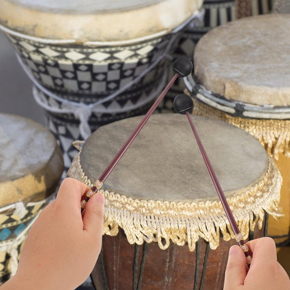 Raindrops Brown Wood Drumsticks Comfortable Handle for Home Use Suitable for Percussion Instruments