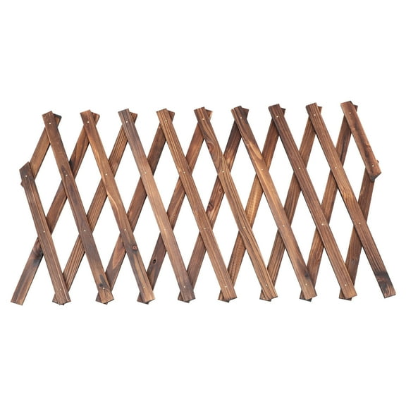 Raindrops Wood Fence Willow Trellis Garden Edging Border Rustic Decor Decoration Indoor Plant