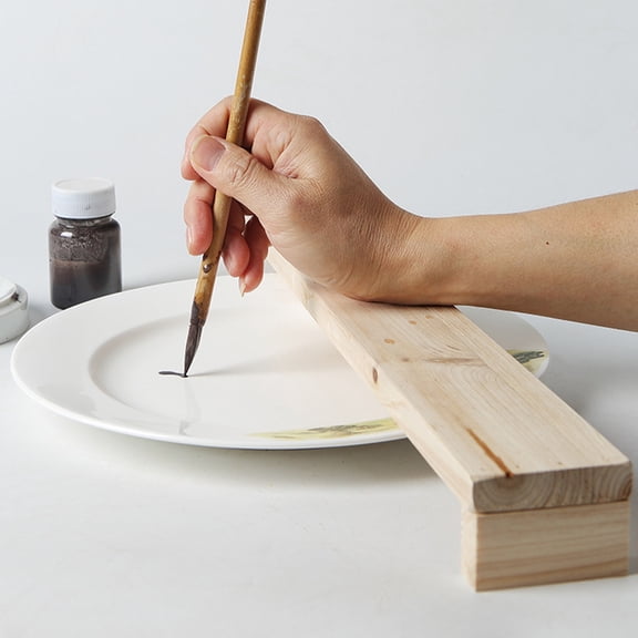 USHOBE Wooden Hand Support Board for Drawing Calligraphy and Painting with Beige Finish