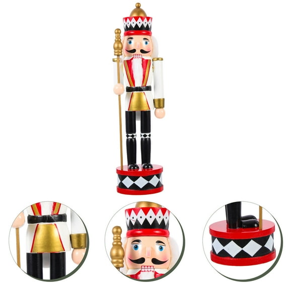 Raindrops Wood Nutcrackers Decor Assorted Color For Festive Display 1Pack