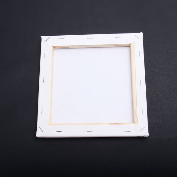 Raindrops Wood Picture Frame in Square Shape for Decor with Cotton Canvas Panels 20X20CM White