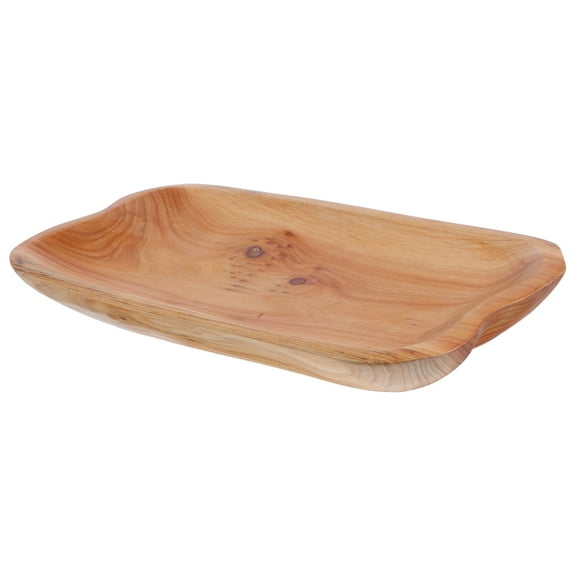 Raindrops Natural Wooden Tray Decorative Food Tray for Serving Snacks and Dry Fruits