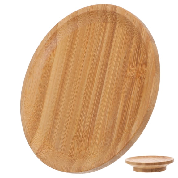 Raindrops Wood Wine Glass Topper with Snack Tray for Cups Orange Color Fits Most Glasses 3.5 Inches Diameter