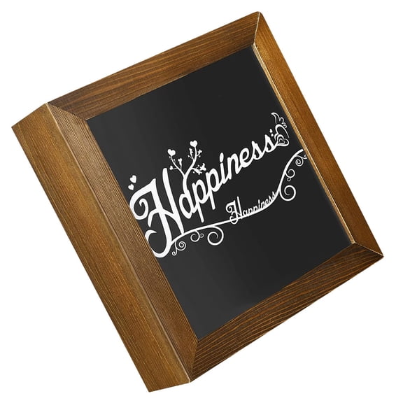 Raindrops Wooden Money Saving Box with Photo Frame Window Shelf for Home Storage