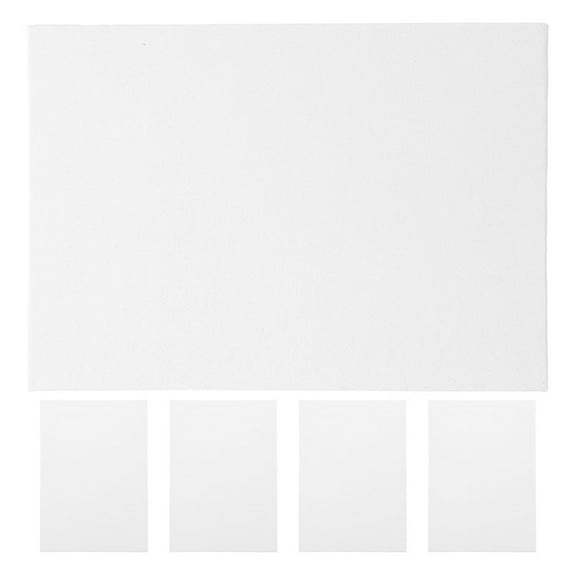 Raindrops Wooden Cotton Canvas Boards for Acrylic Oil Painting and Watercolor Art Ideal for Decoration White Lightweight Portable 5 Pieces