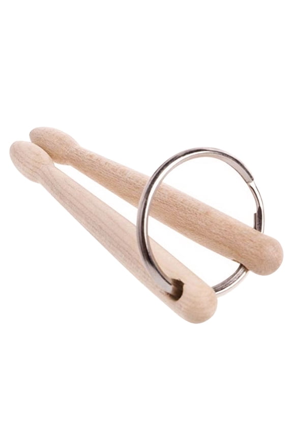 Drum Stick Shaped Keychain Drumstick Pendant Design Key Ring Unique Key Pendant