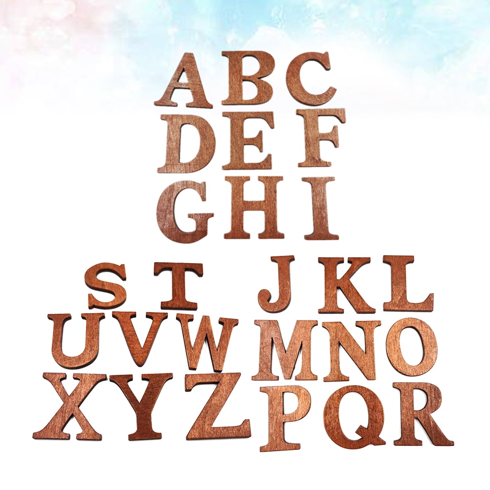 Raindrops Wooden English Letters for Kids Playing with Precise Cutout ...