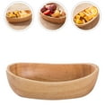 thumbnail image 1 of Raindrops Wooden Fruit Bowl Multifunction Khaki Salad Bowl for Home Use Synthetic Material Sturdy Design 13.5 Inch, 1 of 8