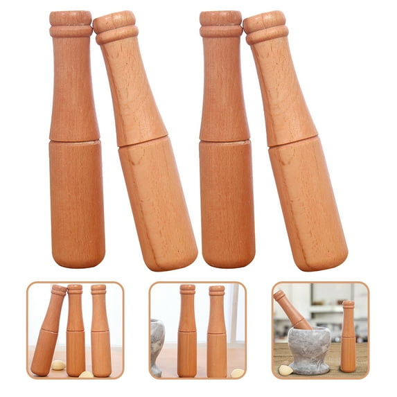 Raindrops Wooden Garlic Grinders Set of and Kitchen Tools for Daily Use
