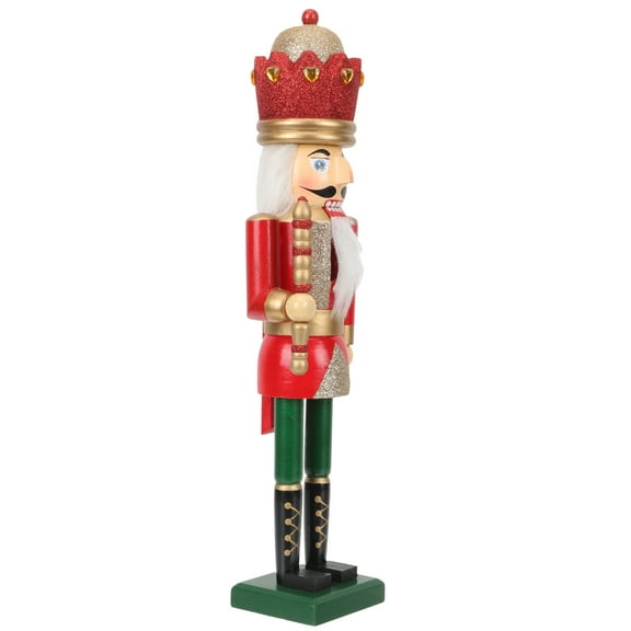 Raindrops Wooden Nutcracker Soldier Decor for Kids Multi Color Perfect Bedroom Living Room Ornament 7.5 Inches
