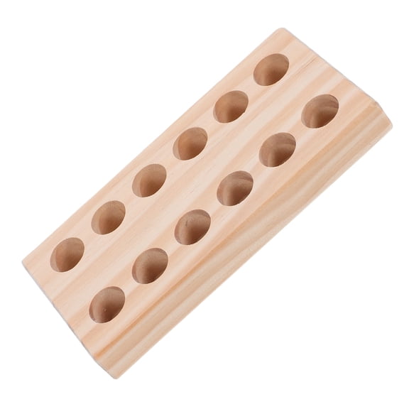 Raindrops Wooden Tool Organizer Rack with Pliers Holder, Khaki Wood, Compact Multifunctional Storage for Home, 7.5 x 4.2 x 3.1 inches