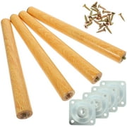 Raindrops Wooden Table Legs for Home Furniture Replacement, Smooth Finish, Assorted Colors, Sturdy Support for Tables