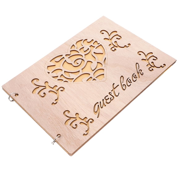 DEMACRIO Guest Sign Book Khaki Memory Preservation Wedding Album 1Pcs 11.0X7.9X0.3In