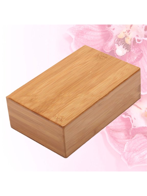Wooden Yoga Block for Meditation and Pilates, Fitness Training Support Brick for Yoga Exercise Practice