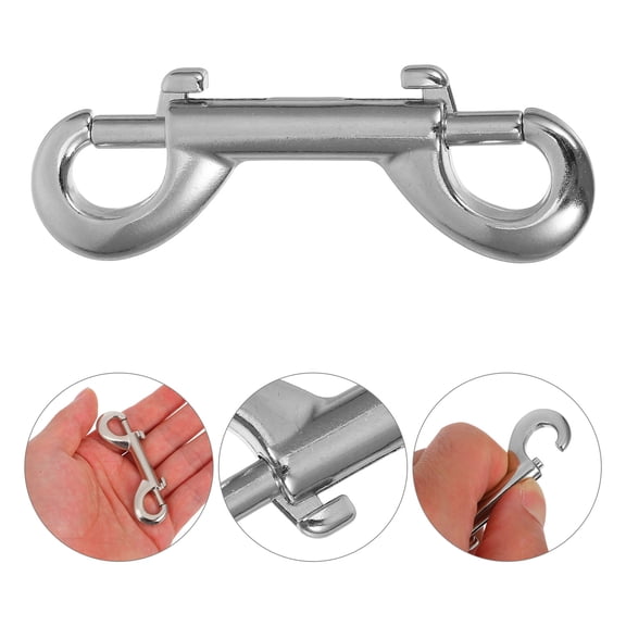 Raindrops Worgeous 10pcs Bolt Snaps Zinc Alloy Heavy Duty Rope Hooks Double Ended Snap Clips Key Holder for Water Bucket Dog Leash