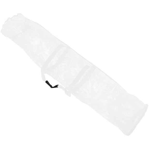 Raindrops White PVC Christmas Wrap Organizer with Convenient Travel Handle for Holiday Wrapping and Storage Solutions