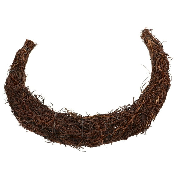 Raindrops Door Wreath Moon Shaped Rattan Frame For Craft Diy Rustic Charm Style Living Room Dining Room