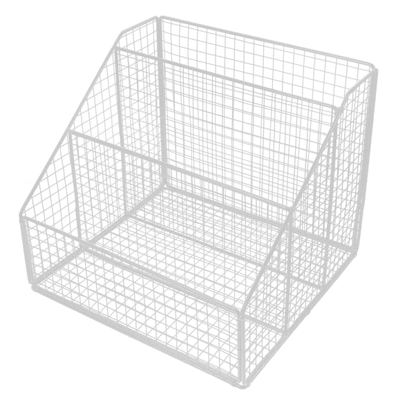 Raindrops White Wrought Iron Bookshelf Organizer with Storage Shelves for Office and Home