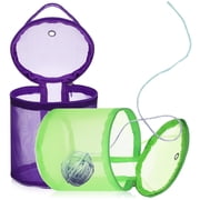 Raindrops 2-Pack Multi-Purpose Yarn Storage Bags, Mesh Nylon Organizers in Various Colors for Knitting, Crochet, Craft Supplies and More
