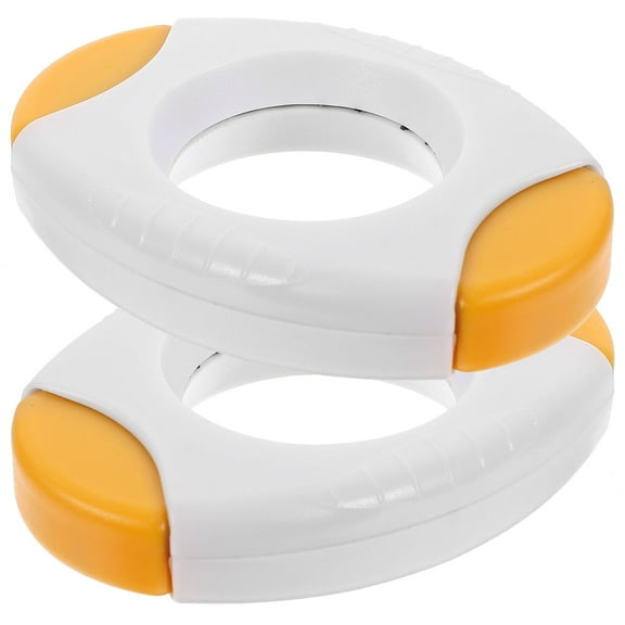 Raindrops Yellow Egg Shell Cutter for Home Use Steel and Plastic Deviled Egg Maker 2pcs