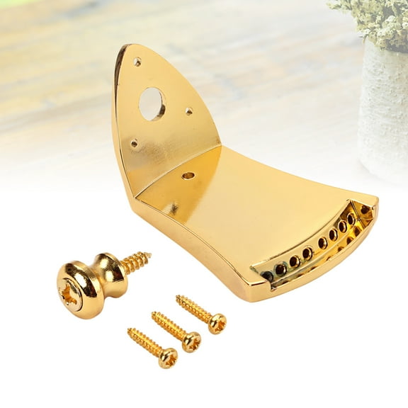 Raindrops Folk Guitar Tailpiece Triangle Metal Construction 1 Set