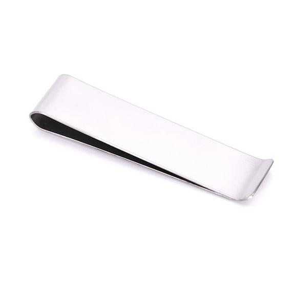 FOMIYES Sleek Stainless Steel Money Clip Classic Design for Cash and Business Cards