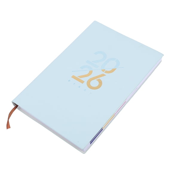 FOMIYES 2026 Professional Leatherette Notebook with Daily Page Layout for Office, Work, and Meeting Organization