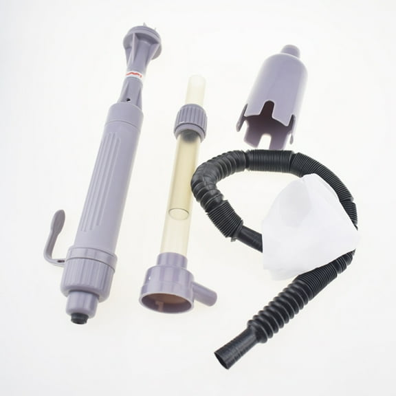 Raindrops Electric Aquarium Water Filter Clean Siphon Pump Black Adjustable Height for Fish Tank