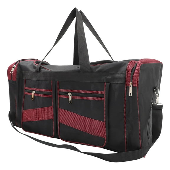 Raindrops Women Travel Bag Portable Rectangular Luggage Red 1Pcs