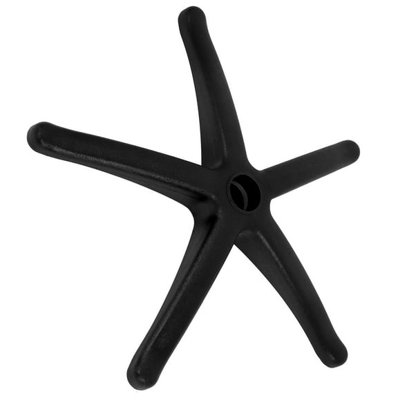 Raindrops Black Nylon Swivel Chair Base, Easy Install for Office and Gaming Chairs