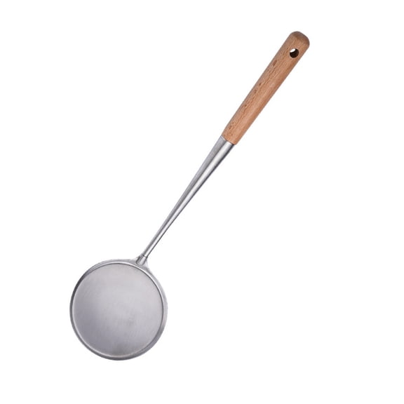 Raindrops cooking skimmer spoon Silver Easy to Clean for Co-workers 1Pack