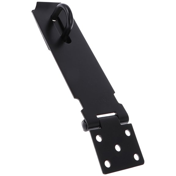 Raindrops Thick Stainless Steel Hasp Lock Black Sturdy Design for Home Office Barn