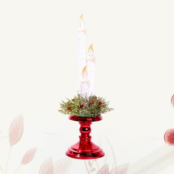 Raindrops Red LED Plastic Candle Light for Christmas Decoration, Holiday Decor for Hotels, Shops, and Events