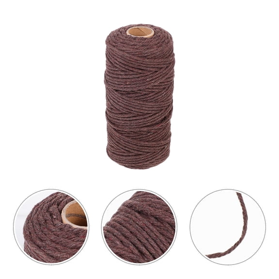 Kitandove Cotton Macrame Cord Wall Hanging Decor Cotton 1 Roll 3937X0.12in