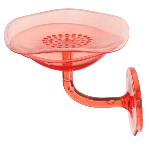 Raindrops inside Petal Soap Dish Holder for Sink Sturdy Rack