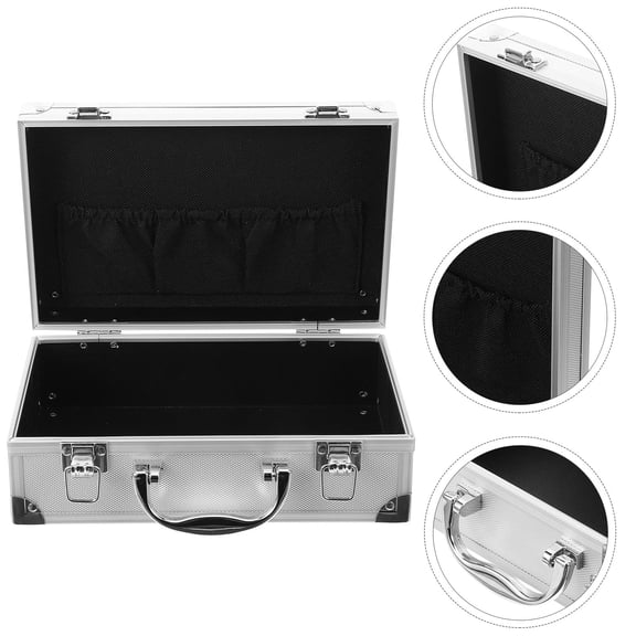 Raindrops Portable Aluminum Alloy Toolbox for Tool Storage and Organization, Metal 1-Piece Kit for Home and Workshop