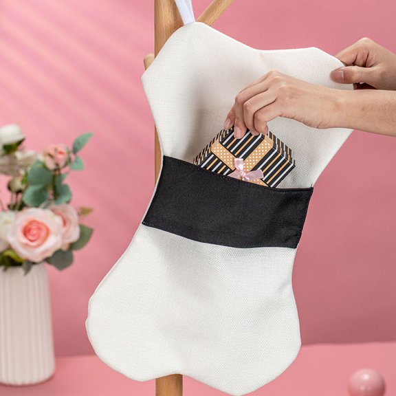 Raindrops paper bag linen black present giving 1Set