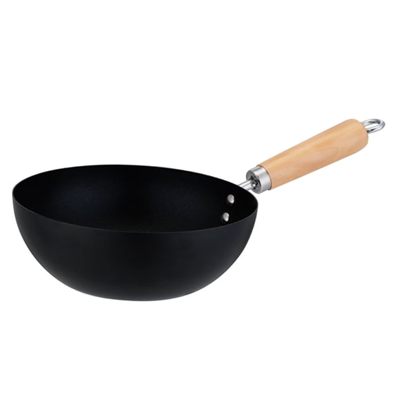 FOMIYES Small Cooking Pan Non Stick Stainless Steel Black Ideal for Stove and Everyday Cooking