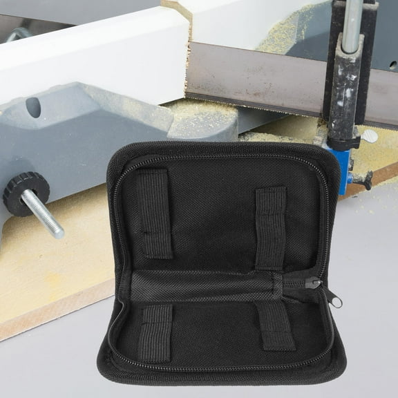 Raindrops Compact Black Tool Bag with Multiple Compartments for Electricians and Technicians, and Portable