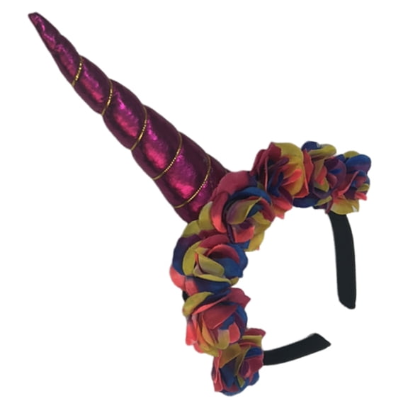 Raindrops Multi Color Unicorn Hairband for Masquerade Birthday and Theme Party Decoration